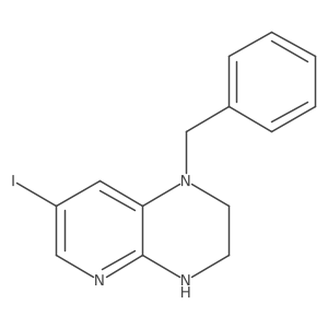 1-Benzyl-7-iodo-1,2,3,4-tetrahydropyrido[2,3-b]pyrazine结构式