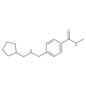 4-(((Cyclopentylmethyl)amino)methyl)-N-methylbenzamide结构式