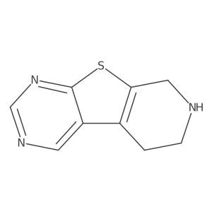 5,6,7,8-Tetrahydropyrido[4',3':4,5]thieno[2,3-d]pyrimidine结构式