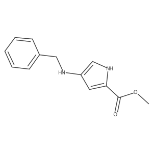 Methyl 4-[(phenylmethyl)amino]-1H-pyrrole-2-carboxylate结构式
