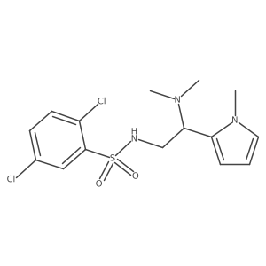 2,5-dichloro-N-(2-(dimethylamino)-2-(1-methyl-1H-pyrrol-2-yl)ethyl)benzenesulfonamide Structure