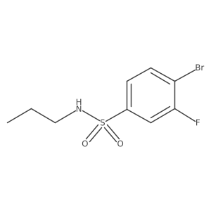 4-bromo-3-fluoro-N-propylbenzenesulfonamide Structure