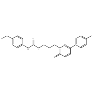 1-(4-ethylphenyl)-3-(3-(6-oxo-3-(p-tolyl)pyridazin-1(6H)-yl)propyl)urea结构式