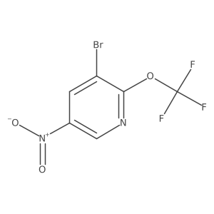 3-Bromo-5-nitro-2-(trifluoromethoxy)pyridine结构式