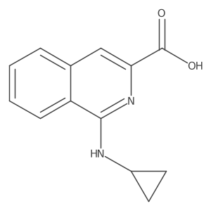 1-(Cyclopropylamino)isoquinoline-3-carboxylic acid结构式