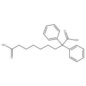 2,2-Diphenylnonanedioic acid Structure