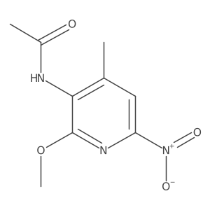 Acetamide, N-(2-methoxy-4-methyl-6-nitro-3-pyridinyl)-结构式