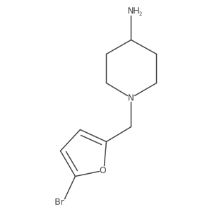 1-[(5-Bromofuran-2-yl)methyl]piperidin-4-amine Structure