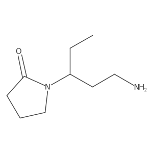 1-(1-Aminopentan-3-yl)pyrrolidin-2-one Structure