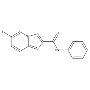 6-iodo-N-(pyridin-2-yl)imidazo[1,2-a]pyridine-2-carboxamide结构式