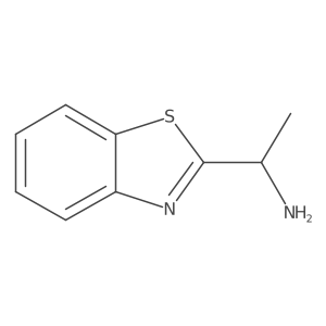 (S)-1-(Benzo[d]thiazol-2-yl)ethan-1-amine结构式