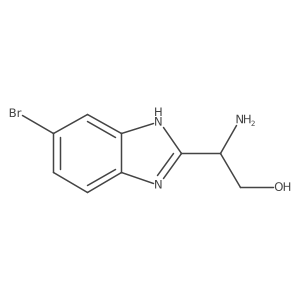 2-Amino-2-(5-bromo-1H-benzo[d]imidazol-2-yl)ethanol Structure