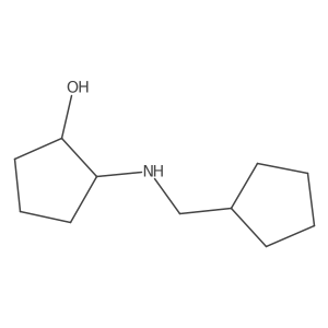 2-[(Cyclopentylmethyl)amino]cyclopentan-1-ol Structure
