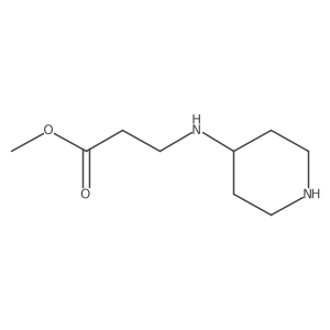 Methyl 3-[(piperidin-4-yl)amino]propanoate结构式