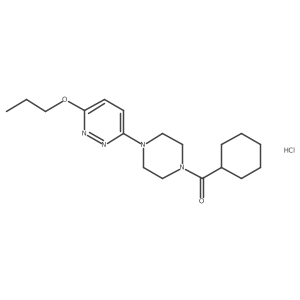 Cyclohexyl(4-(6-propoxypyridazin-3-yl)piperazin-1-yl)methanone hydrochloride Structure