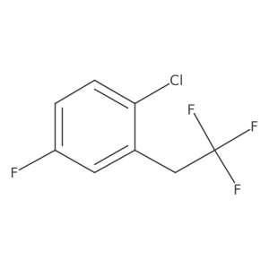 1-Chloro-4-fluoro-2-(2,2,2-trifluoroethyl)benzene结构式