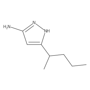3-(pentan-2-yl)-1H-pyrazol-5-amine结构式
