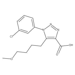 1-(3-Chlorophenyl)-5-(4-methoxybutyl)-1h-1,2,3-triazole-4-carboxylic acid Structure
