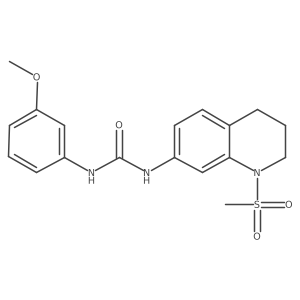 1-(3-Methoxyphenyl)-3-(1-(methylsulfonyl)-1,2,3,4-tetrahydroquinolin-7-yl)urea Structure