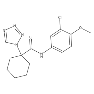 N-(3-chloro-4-methoxyphenyl)-1-(1H-tetrazol-1-yl)cyclohexanecarboxamide Structure