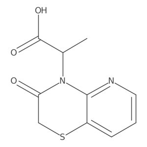 2-(3-Oxo-2,3-dihydro-4H-pyrido[3,2-b][1,4]thiazin-4-yl)propanoic acid结构式