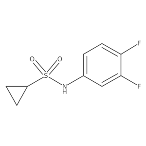 N-(3,4-difluorophenyl)cyclopropanesulfonamide Structure