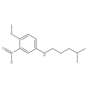 N-(4-methoxy-3-nitrophenyl)-N',N'-dimethylpropane-1,3-diamine Structure