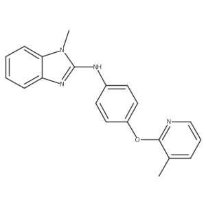 1-Methyl-N-[4-[(3-methyl-2-pyridinyl)oxy]phenyl]-1H-benzimidazol-2-amine Structure