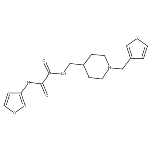 N1-(isoxazol-3-yl)-N2-((1-(thiophen-3-ylmethyl)piperidin-4-yl)methyl)oxalamide Structure