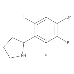 (R)-2-(4-Bromo-2,3,6-trifluorophenyl)pyrrolidine Structure