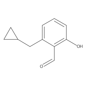 2-(Cyclopropylmethyl)-6-hydroxybenzaldehyde结构式