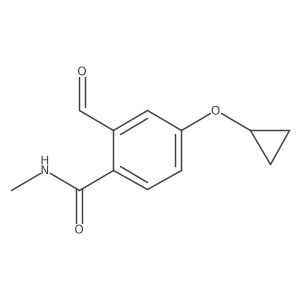 4-Cyclopropoxy-2-formyl-N-methylbenzamide结构式