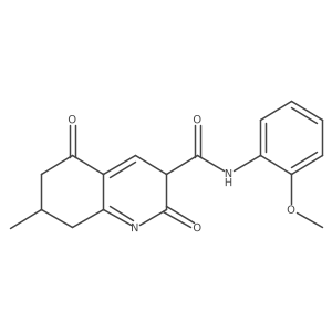 N-(2-methoxyphenyl)-7-methyl-2,5-dioxo-3,6,7,8-tetrahydroquinoline-3-carboxamide Structure