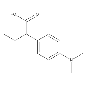 2-(4-(Dimethylamino)phenyl)butanoic acid结构式