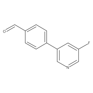 4-(5-Fluoropyridin-3-yl)benzaldehyde结构式