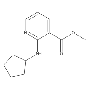 Methyl 2-(cyclopentylamino)nicotinate结构式