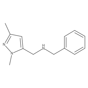 N-Benzyl-1-(1,3-dimethyl-1H-pyrazol-5-yl)methanamine Structure