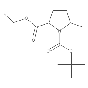 (2S)-1-tert-Butyl 2-ethyl 5-methylpyrrolidine-1,2-dicarboxylate Structure