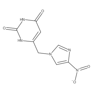 6-(4-Nitro-imidazol-1-ylmethyl)-1H-pyrimidine-2,4-dione结构式
