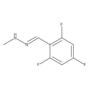 1-Methyl-2-[(2,4,6-trifluorophenyl)methylidene]hydrazine Structure