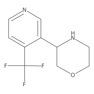 3-[4-(Trifluoromethyl)pyridin-3-yl]morpholine结构式