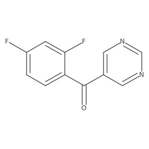 Methanone,(2,4-difluorophenyl)-5-pyrimidinyl-结构式