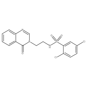 2,5-dichloro-N-(2-(4-oxoquinazolin-3(4H)-yl)ethyl)benzenesulfonamide结构式