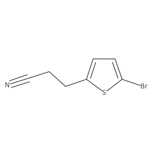 3-(5-Bromothiophen-2-yl)propanenitrile Structure