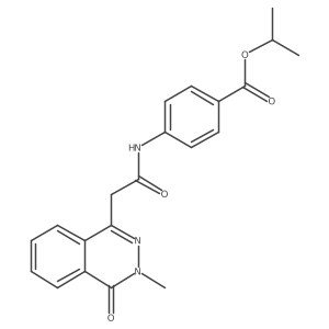 CC(C)OC(=O)c1ccc(NC(=O)Cc2nn(C)c(=O)c3ccccc23)cc1结构式