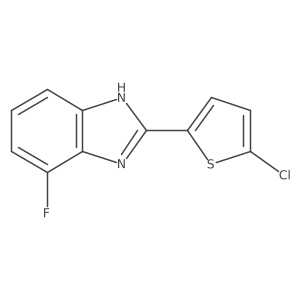 1H-Benzimidazole, 2-(5-chloro-2-thienyl)-7-fluoro- Structure