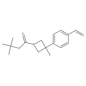 Tert-butyl 3-fluoro-3-(4-formylphenyl)azetidine-1-carboxylate Structure