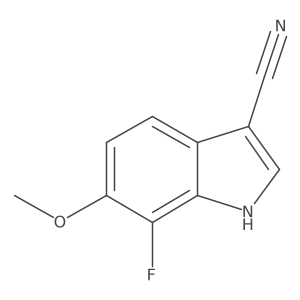 1H-Indole-3-carbonitrile, 7-fluoro-6-methoxy- Structure