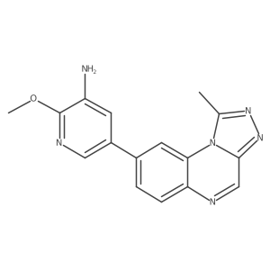 2-Methoxy-5-(1-methyl-[1,2,4]triazolo[4,3-a]quinoxalin-8-yl)pyridin-3-amine Structure