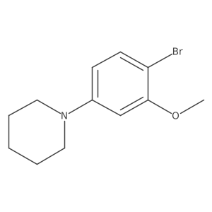 1-[4-Bromo-3-(methyloxy)phenyl]piperidine Structure